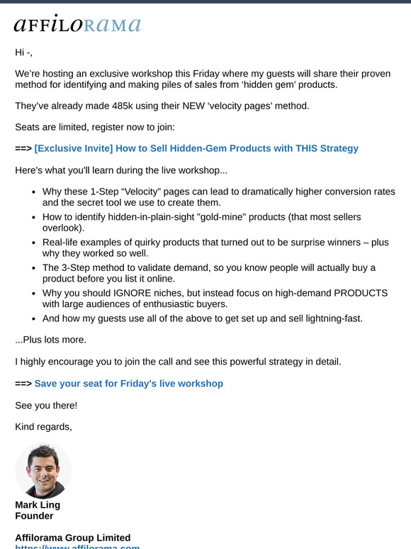 [Exclusive Invite] How to Sell Hidden-Gem Products with THIS Strategy