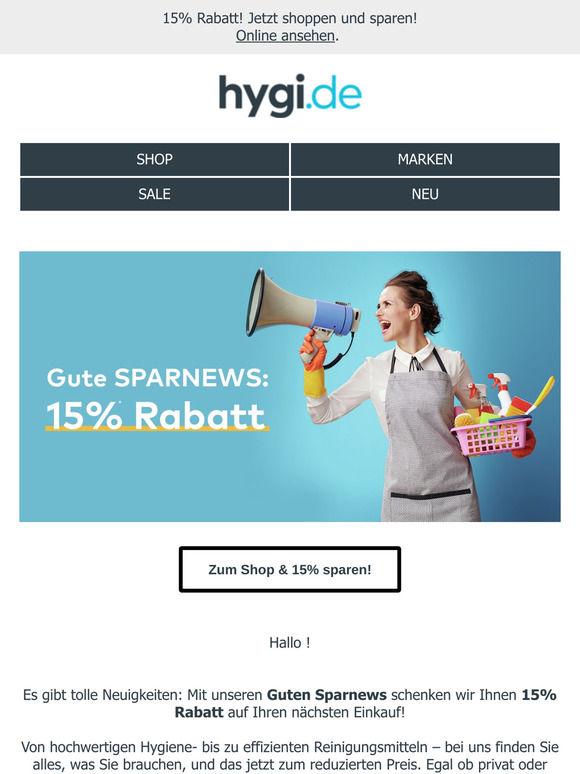 📢 Gute Spar-News