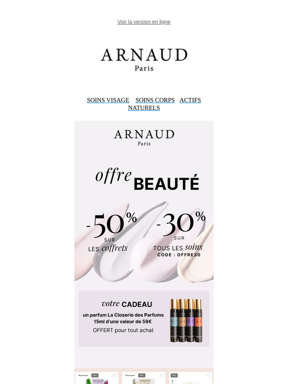 Plus que quelques jours ! -50% sur les coffrets & -30% sur tous les soins 💖