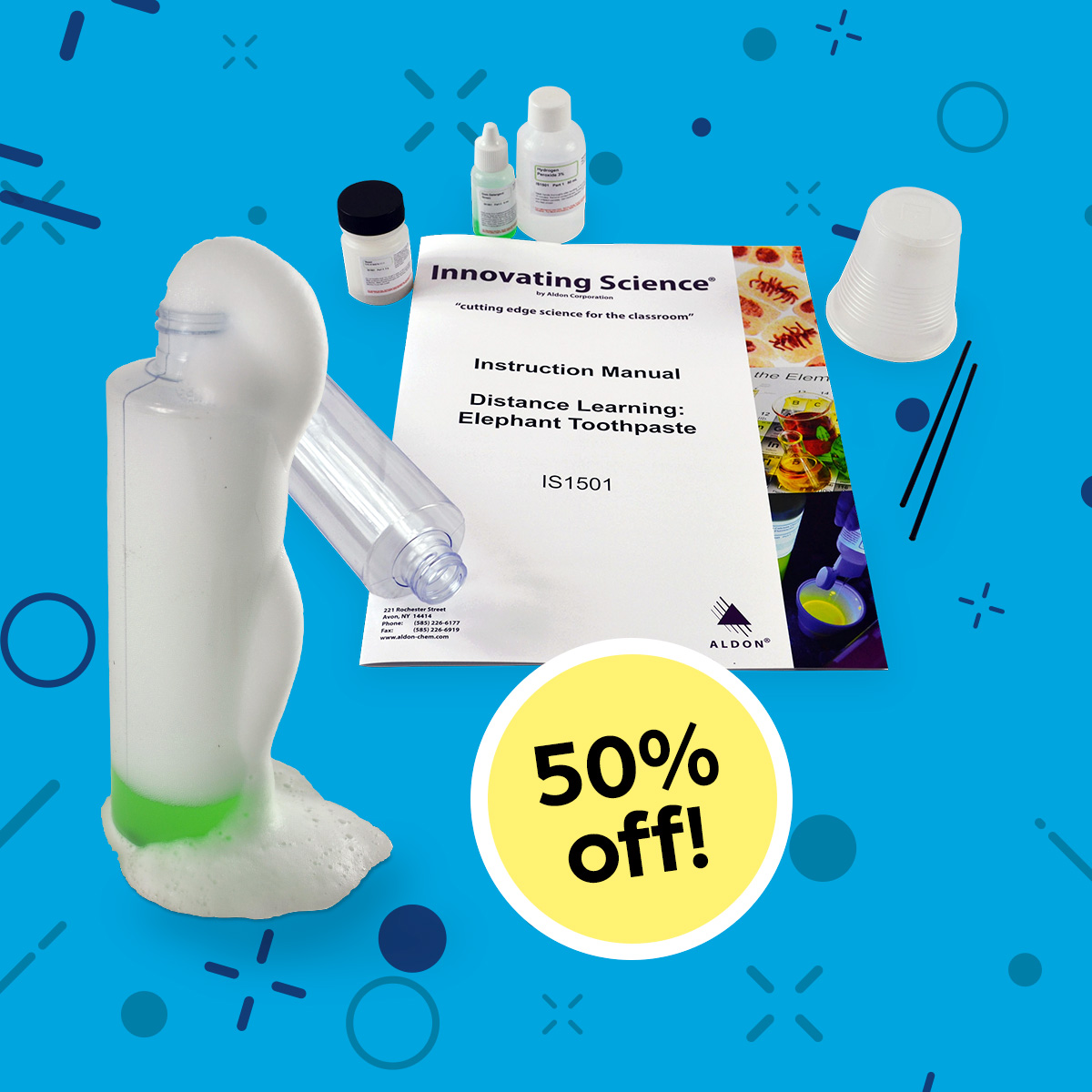 Innovating Science® Elephant Toothpaste Individual Student Kit