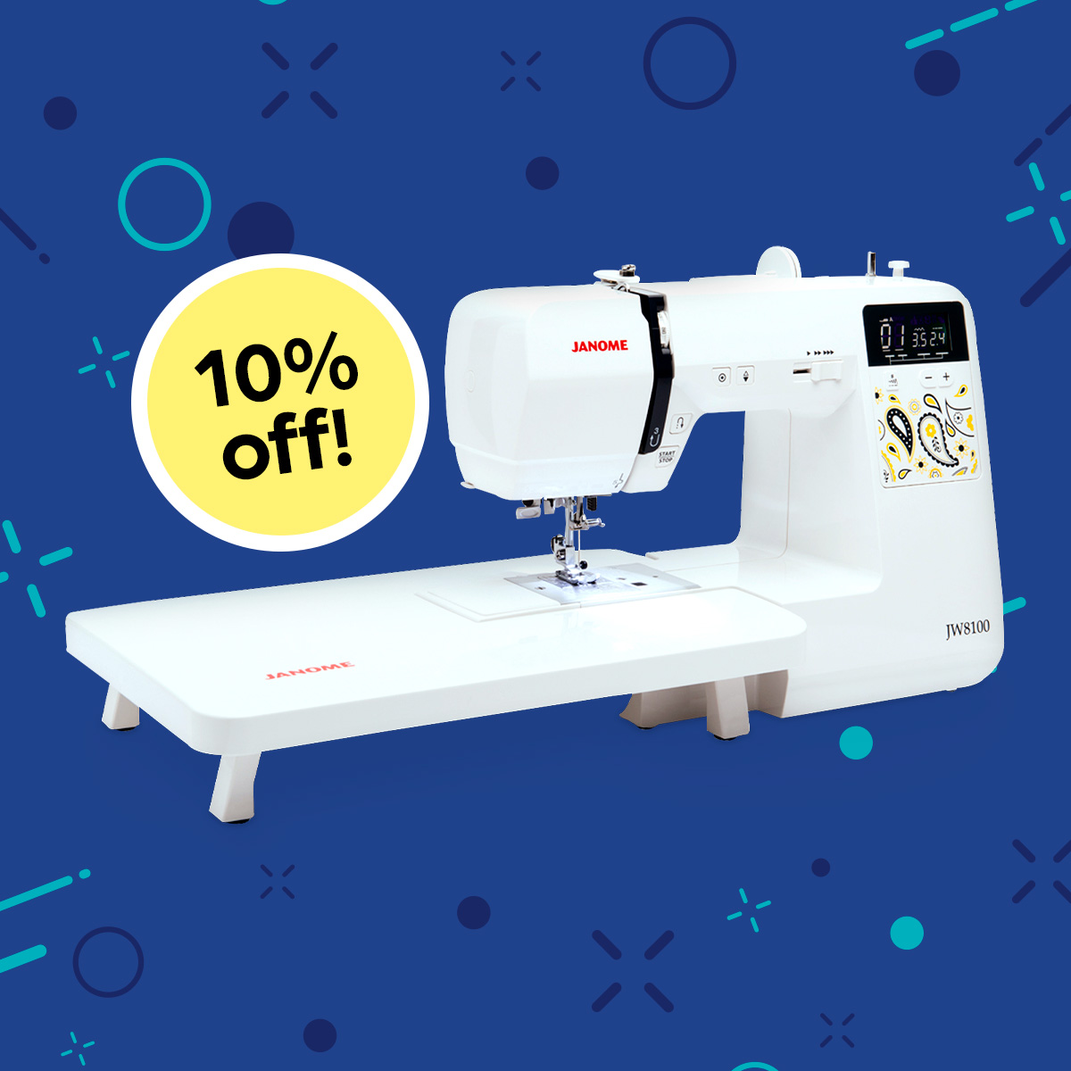 Janome® JW8100 Computerized Sewing Machine