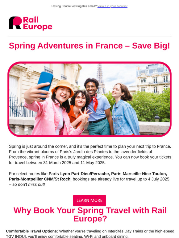 🌸 Spring Adventures in France Are Here! 🚄
