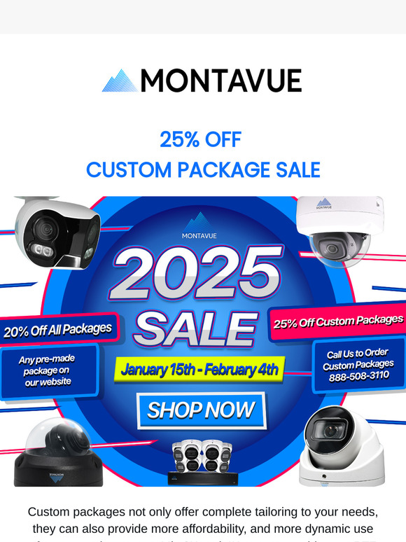 🚨25% Off Customized Security Packages