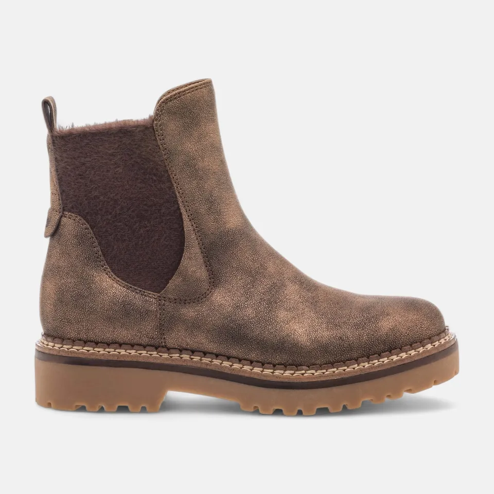 Boots chelsea Femme bronze