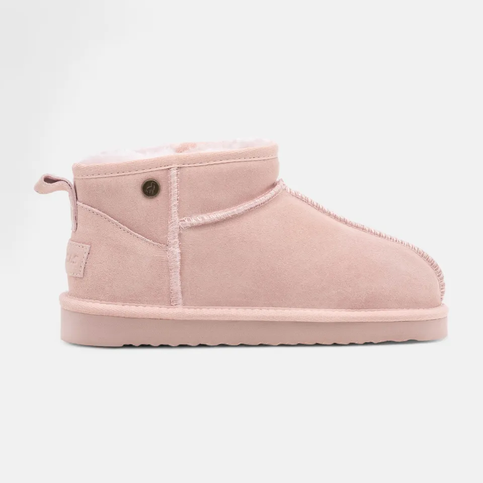 Boots Femme en cuir rose