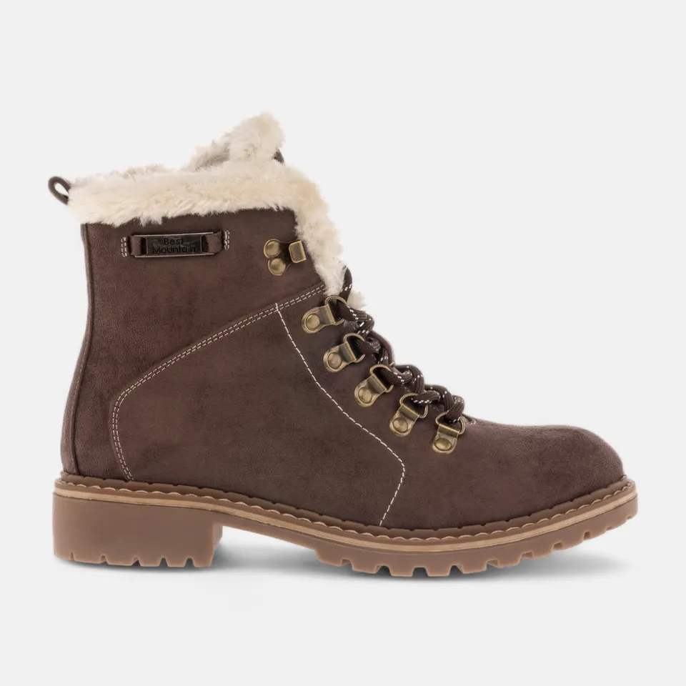 Bottines à lacets Femme marron