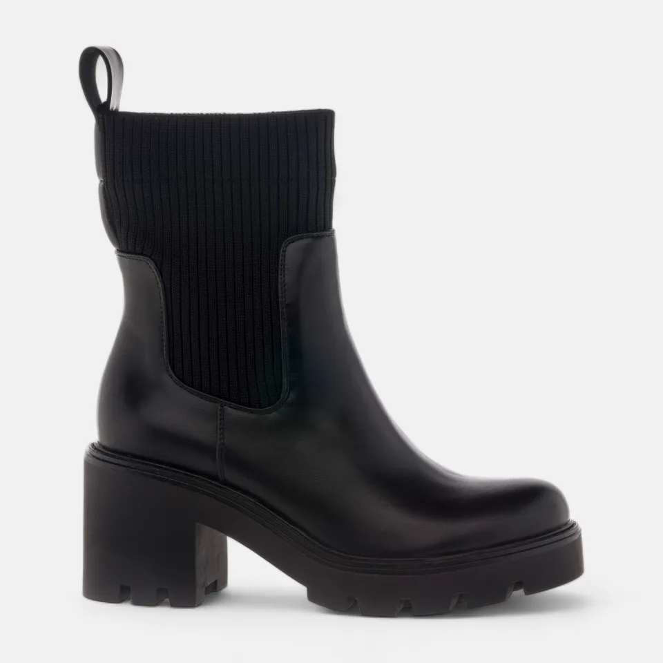 Boots chelsea à talon Femme noir