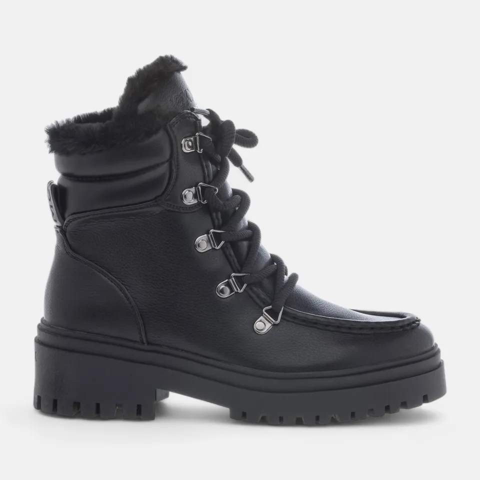 Bottines à lacets 
à talon Femme noir
