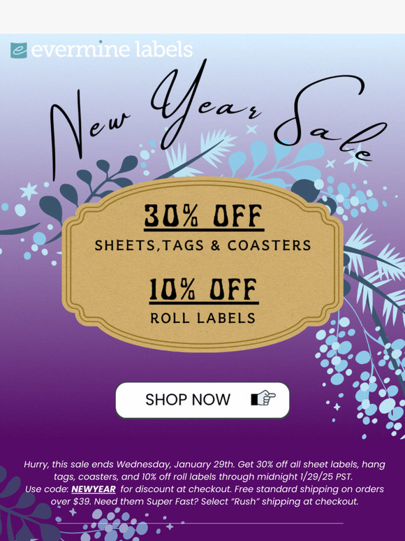 NEW YEAR SALE - UP TO 30% OFF