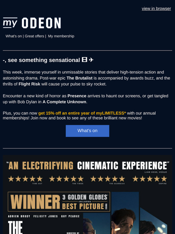 What's new at ODEON