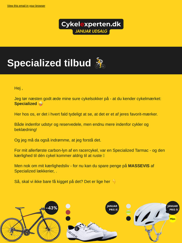 Psst... Specialized er på tilbud 🔥