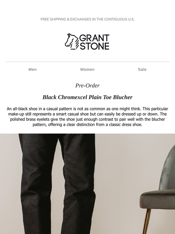 New Plain Toe Blucher Pre-Order