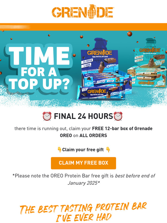 A FREE Box Of Grenade OREO Is Waiting 👀