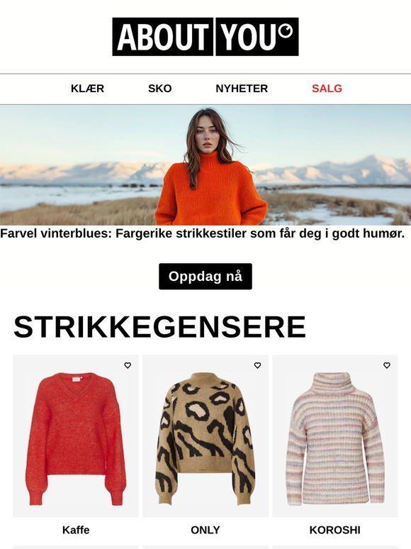Fargerike strikkeplagg