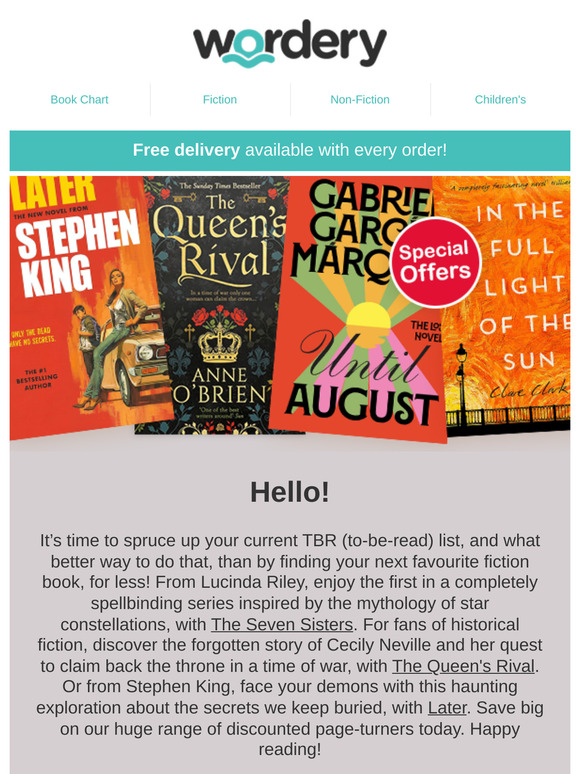 Escape into fiction for less