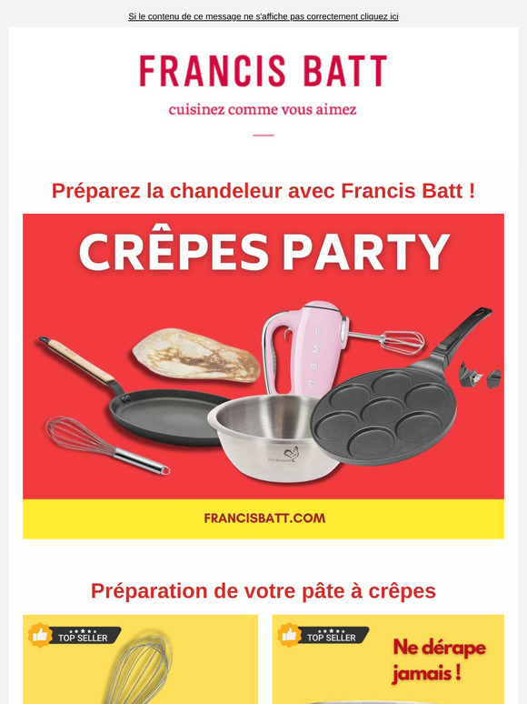 Préparez la chandeleur avec Francis Batt !
