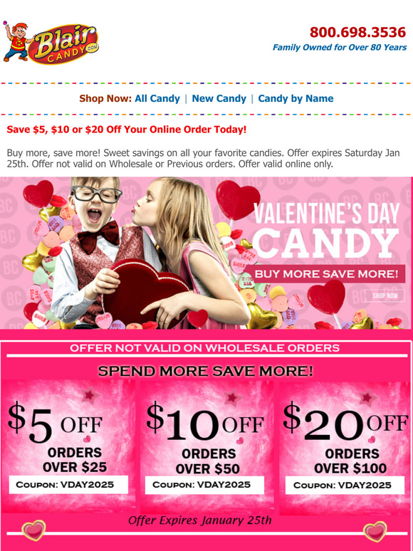 Here's a Sweet $20 Off For You Today!