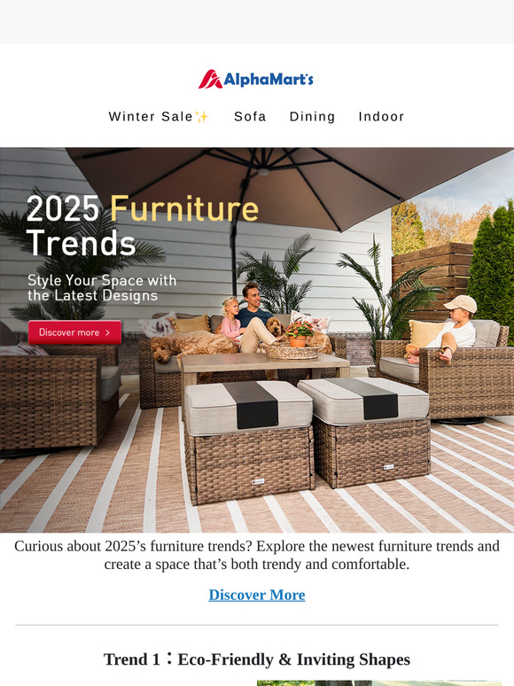 2025 Outdoor Furniture Trends You Need to Know🤩