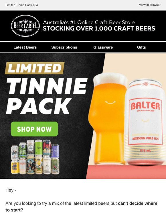 100% LIMITED 🔥 Limited Tinnie Pack #64 🍻