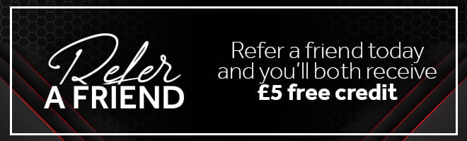 Refer a Friend today and you'll both receive £5 free credit