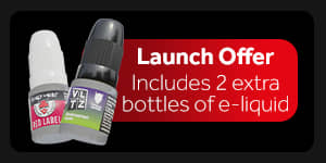 Launch Offer - Includes 2 extra bottles of e-liquid