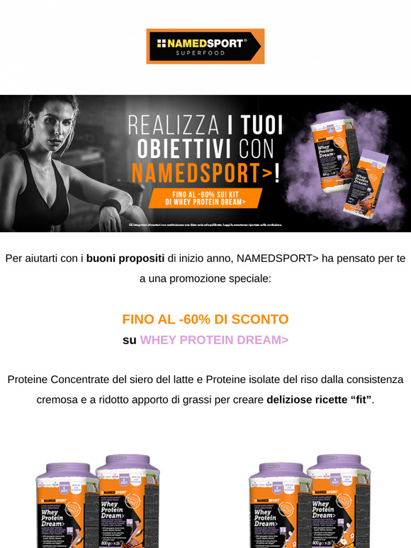 ✨ Fino al -60% sui kit di Whey Protein Dream!