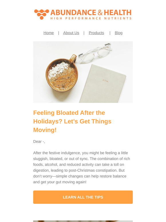 Feeling Bloated After the Holidays? Let’s Get Things Moving! 🌿