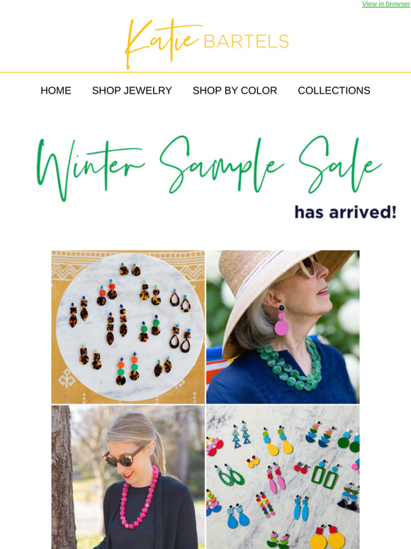 Winter Sample Sale is Here!