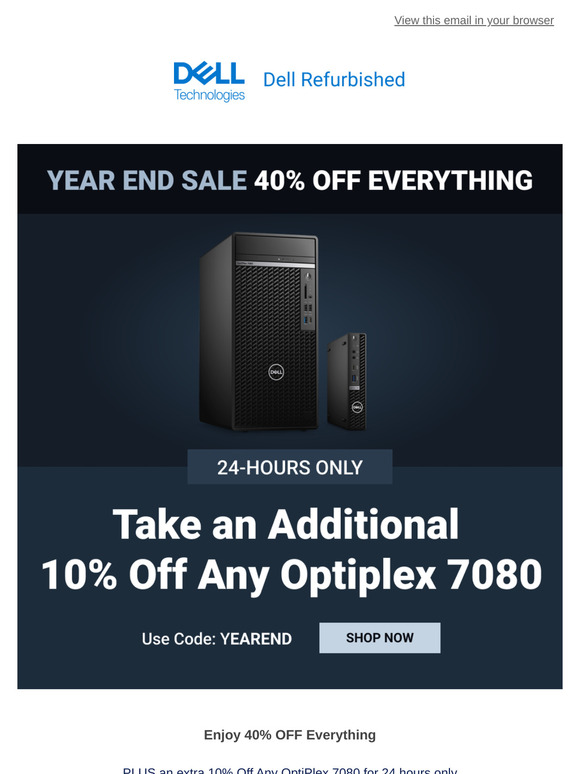 Extra 10% OFF OptiPlex 7080 – Act Fast!