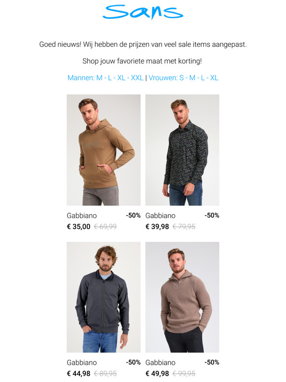 nu 50% korting