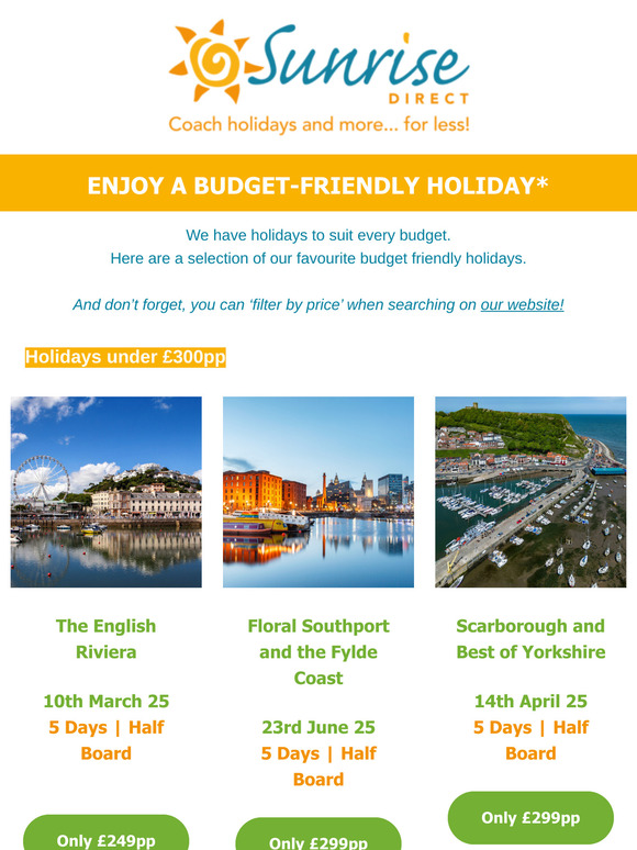 Budget Friendly Holidays!