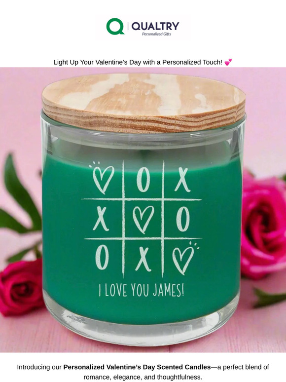 💕Personalized Valentine's Day Candles: Only $15.99
