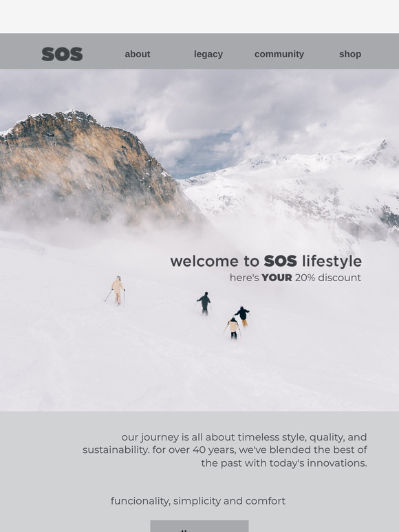 welcome to SOS - your key to sustainable style awaits
