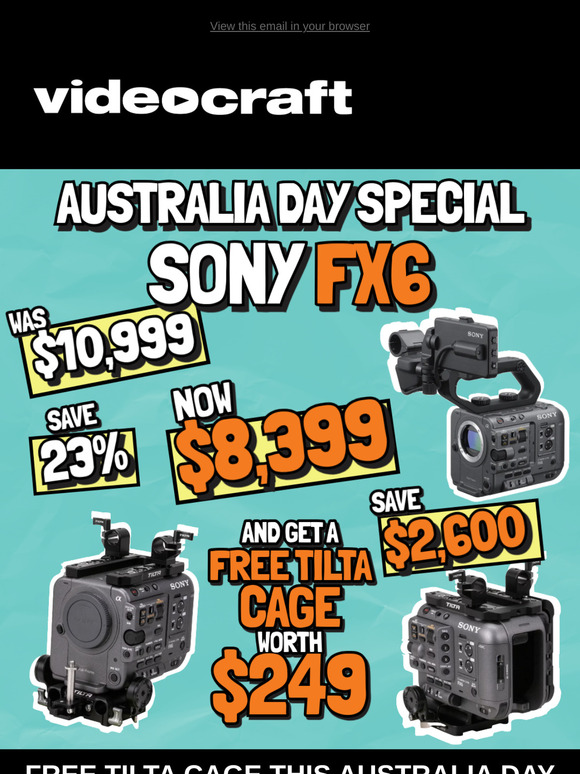 AUSTRALIA DAY SPECIALS || SAVE NOW ON FX6!