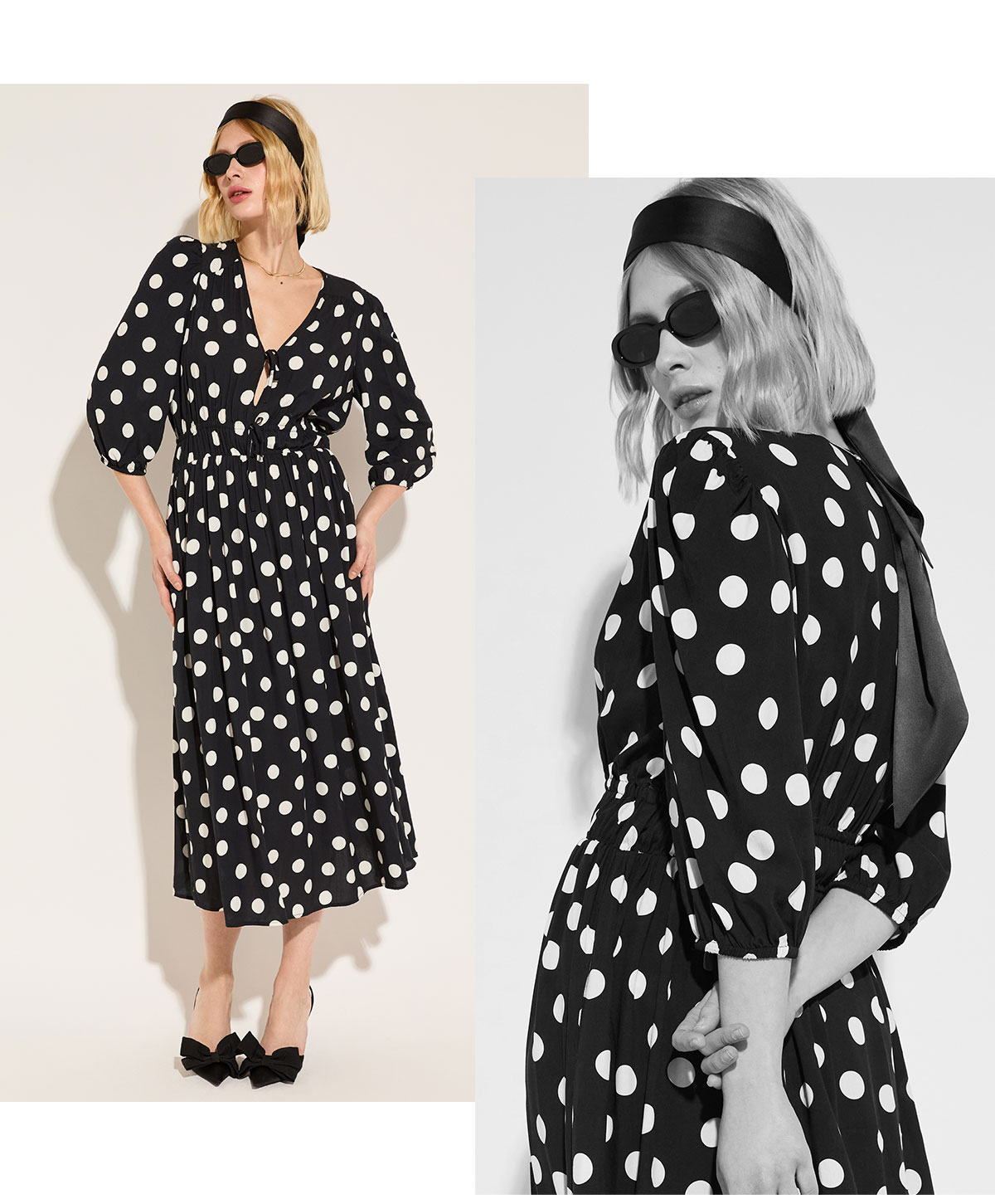 Olesia Printed Midi Dress