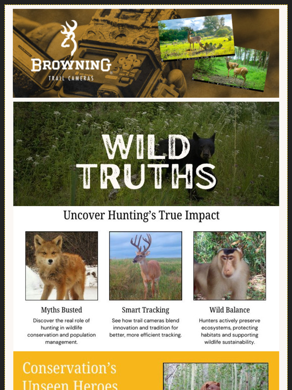 Wild Truths - Uncover Hunting's True Impact from Browning Trail Cameras