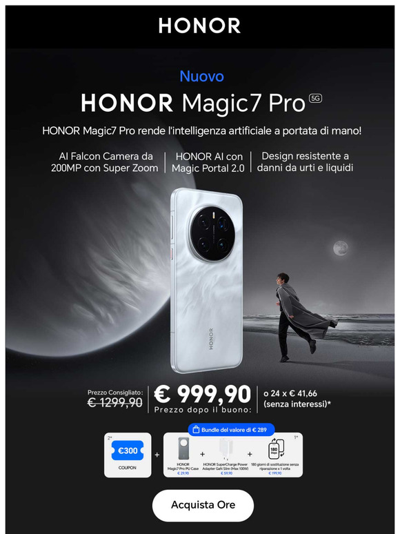 HONOR Magic7 Pro rende l'intelligenza artificiale a portata di mano!