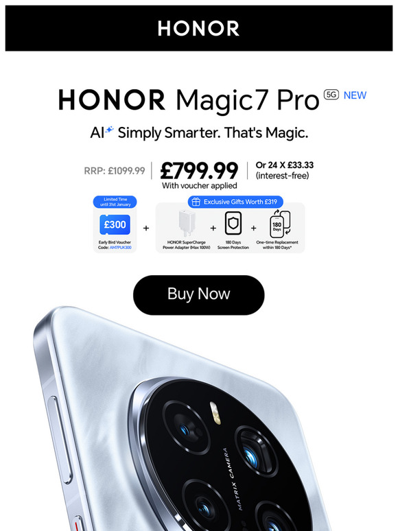 🔖HONOR Magic7 Pro Now On Sale!