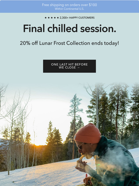 20% off ending today!