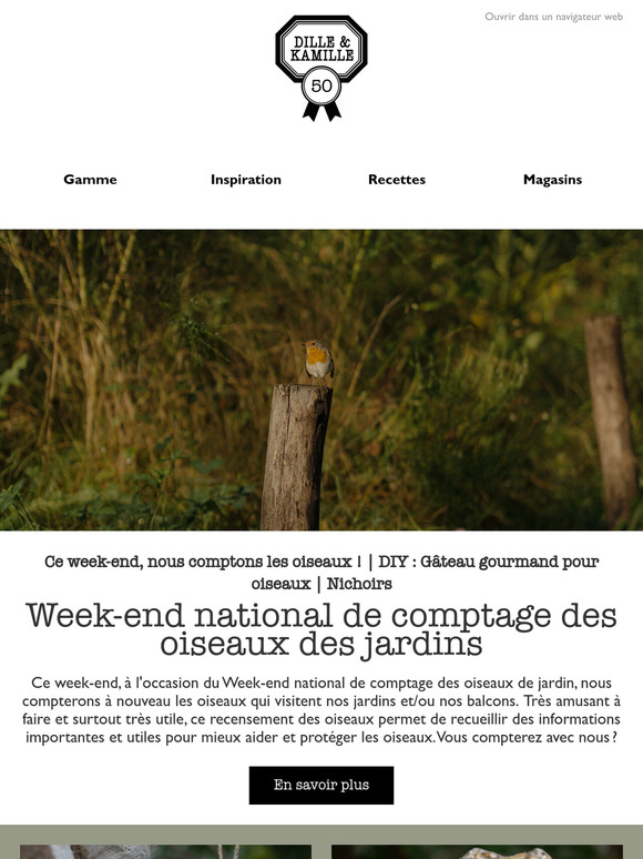 Week-end national de comptage des oiseaux des jardins