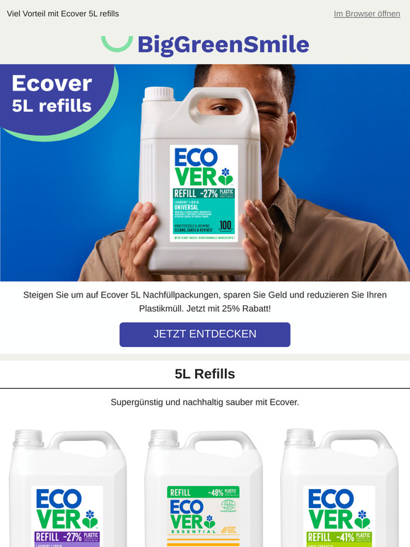 Ecover 5L Großgebinde 💧 jetzt extra günstig