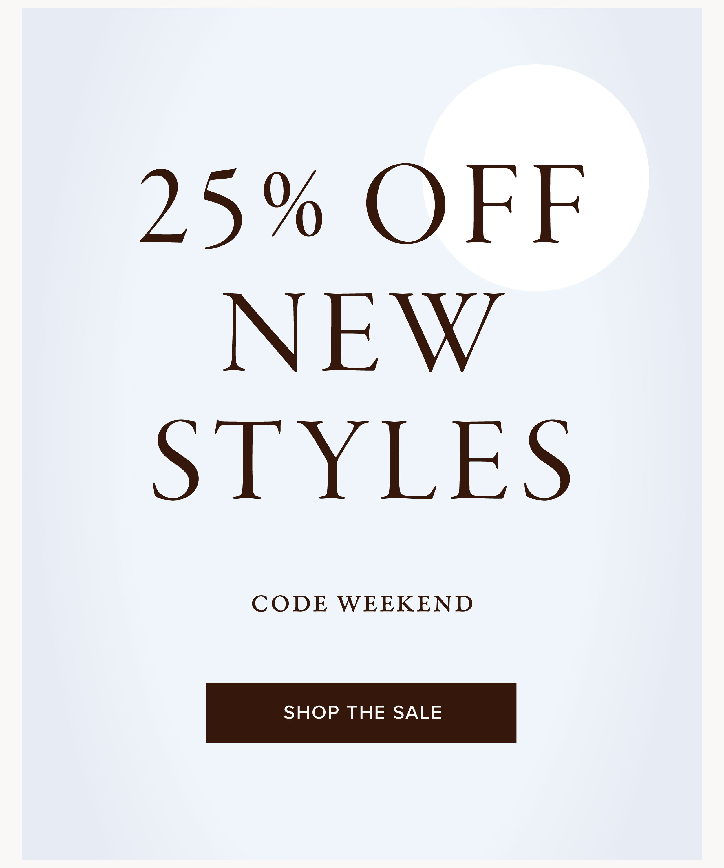 Holiday Weekend Sale