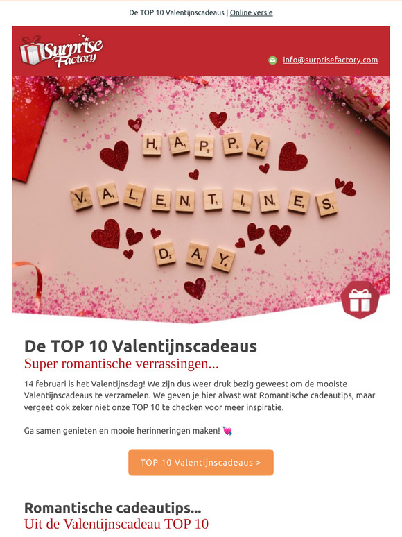 Jouw Valentijn verdient een bijzondere verrassing 💘