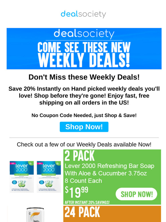 Get these Weekly Deals before they're gone!