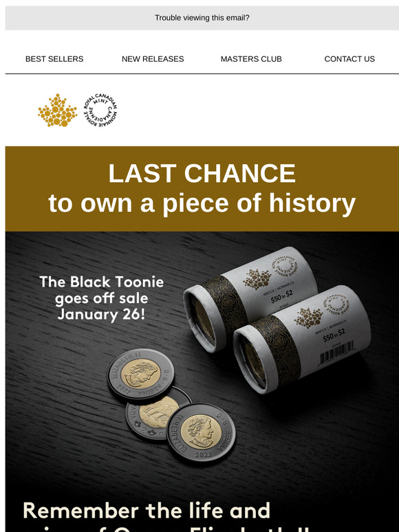 Only 2 Days left to own this historic Black Toonie tribute!