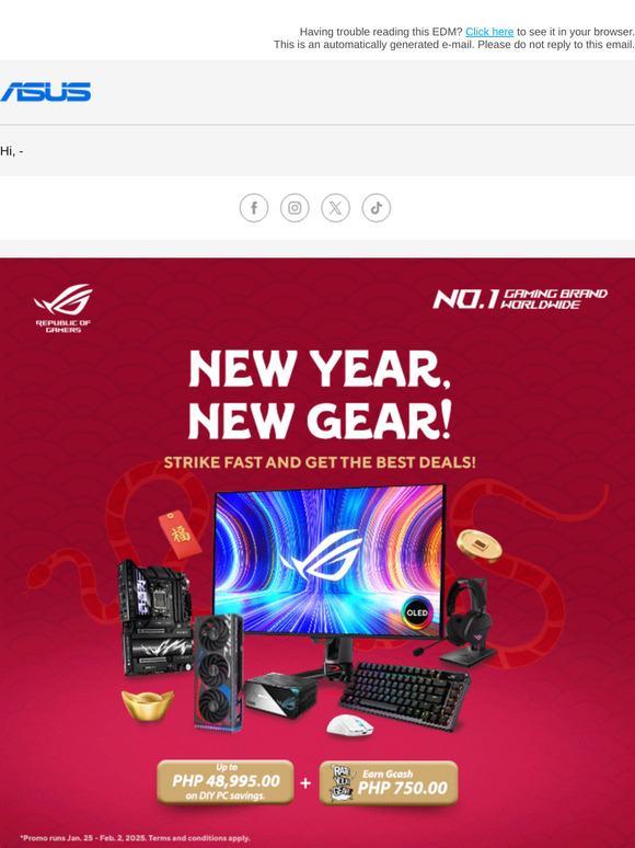 Don't miss this chance to get up to P48,995.00 off on our DIY PC products!