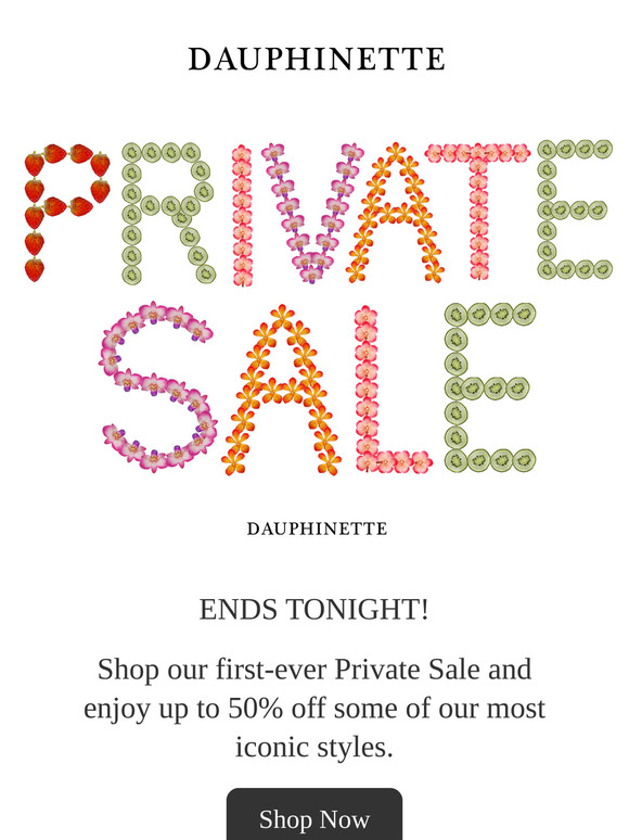 ENDS TONIGHT | Private Sale: 50% Off Bestsellers
