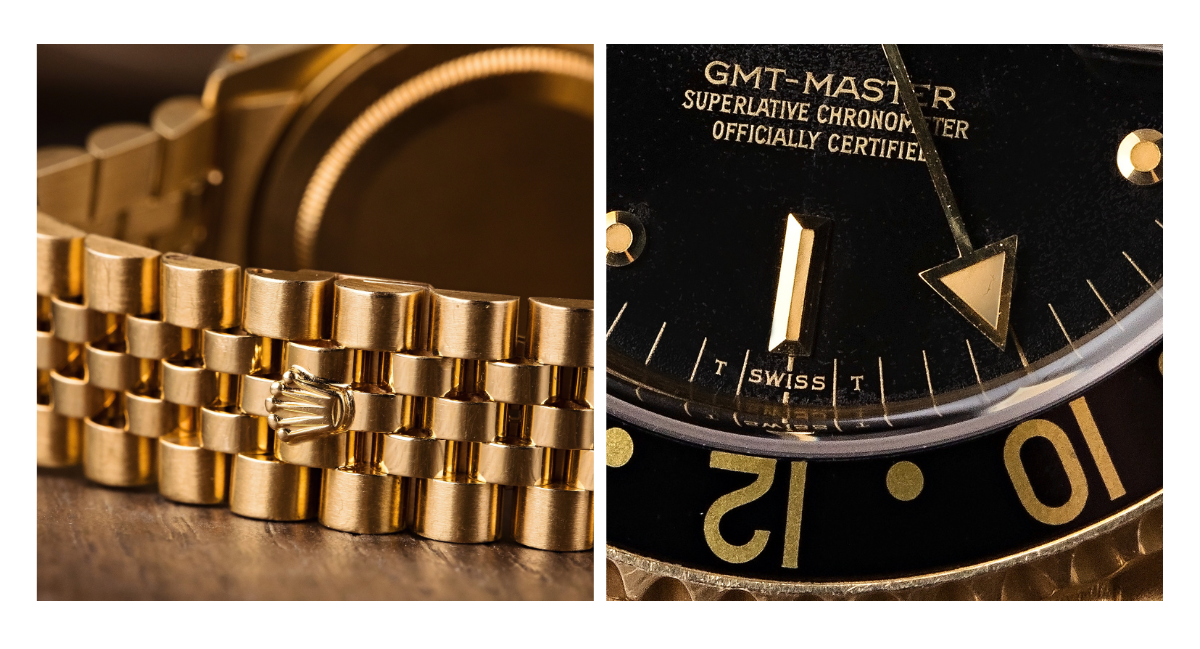 Vintage Rolex GMT-Master ref 16758 18k Yellow Gold