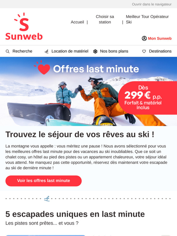 Votre séjour au ski vous attend ⛷️