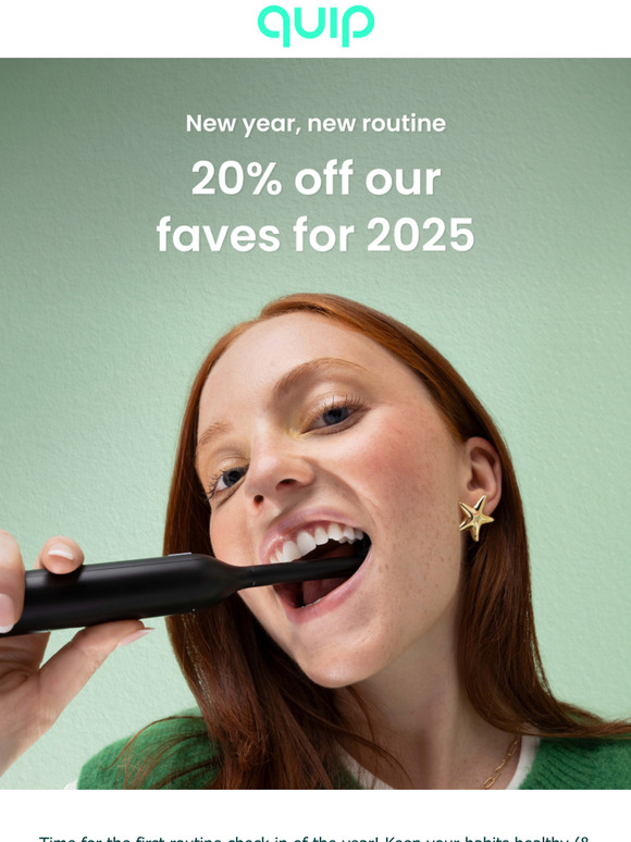 New year, new routine: 20% off